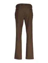 Pantalons Slim Herringbone Marron