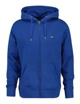 Sweat à Capuche Zippé Bleu