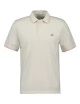 Contrast Tipping Polo Beige