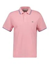 Polo con Contraste Rosa