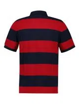 Red Stripe Block Polo