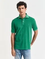 Polo Vert Foncé Décoloré