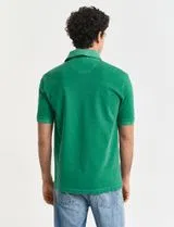 Polo Vert Foncé Décoloré