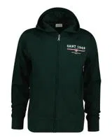 Sweatshirt com fecho Verde