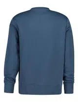 Embroidered Badge Sweatshirt Blue