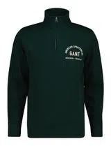 Sweatshirt com meio fecho Verde