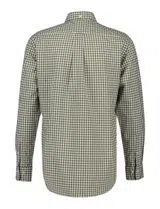 Regular Fit Gingham Poplin Shirt Green