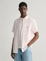 Regular Fit Gingham Poplin Shirt Pink