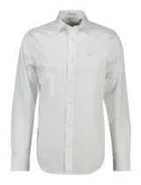 Regular Fit White Satin Shirt