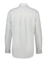 Regular Fit White Satin Shirt