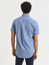 Camisa Reg Classic Poplin Check Azul