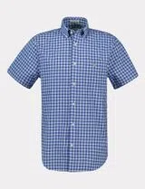 Camisa Reg Classic Poplin Check Azul