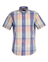 Indian Reg Madras Beige Shirt
