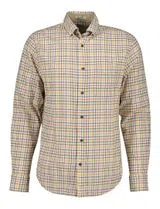 Camisa Reg Twill Check Laranja