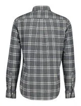 Grey Melange Check Flannel Shirt