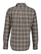Chemise flanelle à carreaux mélangés marron