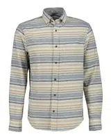 Blue Neps Stripe Flannel Shirt