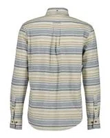 Blue Neps Stripe Flannel Shirt