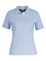 Contrast Pique Polo Blue