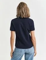 Polo Piqué Contrast Bleu