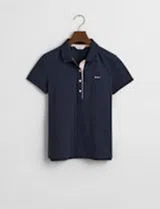 Polo Piqué Contrast Bleu