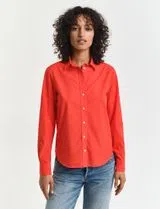 Camisa de popelina Classic regular fit Laranja