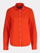Camisa de popelina Classic regular fit Laranja