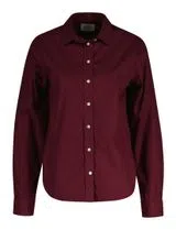 Classic regular fit Poplin Shirt Red