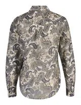 Blue Paisley Satin Shirt