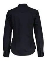 Chemise en satin slim fit Noir