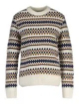 Pull en maille Fairisle Beige