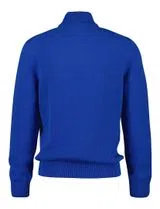Camisola com meio fecho Azul