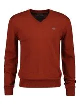 Camisola de lã/algodão Vermelho