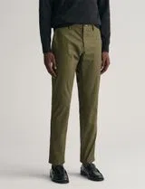 Slim Green Chino Pants
