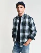 Camisa de flanela xadrez Verde