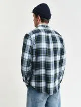 Camisa de flanela xadrez Verde