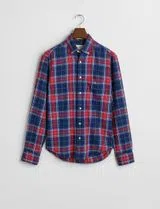 Camisa de flanela xadrez Azul