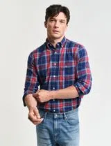 Camisa de flanela xadrez Azul
