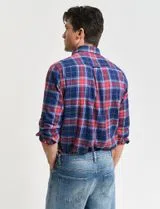 Camisa de flanela xadrez Azul