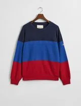 Red Colorblock Sweatshirt