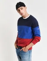 Red Colorblock Sweatshirt