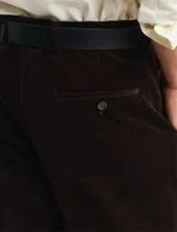 Brown Velvet Suit Trousers