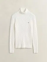 Camisola de gola alta Bege