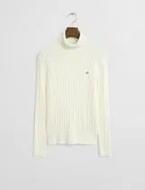Camisola de gola alta Bege