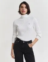 Camisola de gola alta Bege