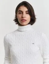 Camisola de gola alta Bege