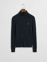High Neck Blue Sweater