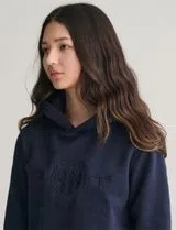 Sweatshirt Tonal Shield Bleu