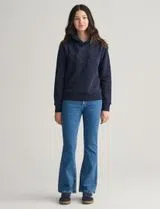 Sweatshirt Tonal Shield Bleu