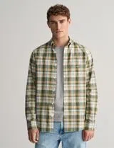 Chemise Reg Colorful Poplin Check Verte